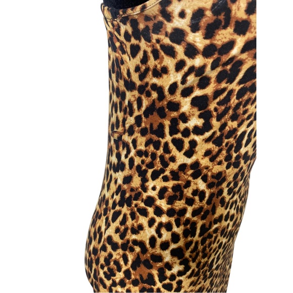 B Famous Cheetah Print Bodycon Maxi Dress Size M - Picture 4 of 7